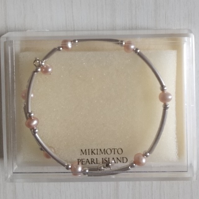 MIKIMOTO(ミキモト)のピンクパール×シルバー ブレスレット レディースのアクセサリー(ブレスレット/バングル)の商品写真