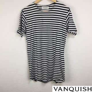 ヴァンキッシュ(VANQUISH)の美品 VANQUISH ヴァンキッシュ 半袖Tシャツ ボーダー サイズS(Tシャツ/カットソー(半袖/袖なし))