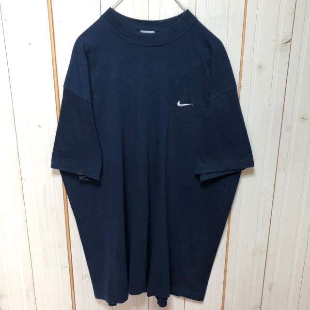 NIKE - NIKE ナイキ ワンポイント 刺繍ロゴ ビッグTシャツ ゆるだぼ アメリカ古着の通販 by 古着屋ウィスタリア|ナイキならラクマ
