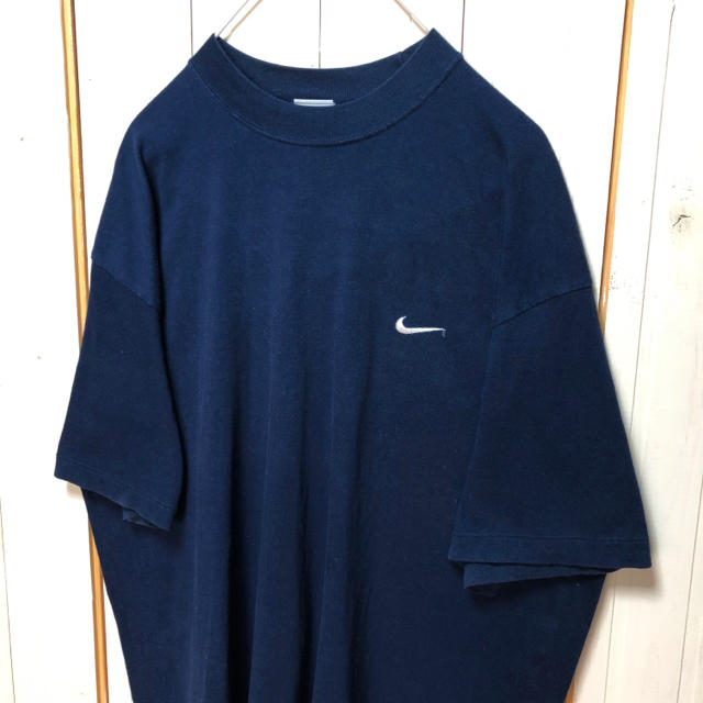 NIKE - NIKE ナイキ ワンポイント 刺繍ロゴ ビッグTシャツ ゆるだぼ アメリカ古着の通販 by 古着屋ウィスタリア|ナイキならラクマ