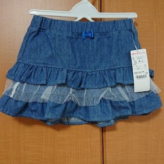 アカチャンホンポ(アカチャンホンポ)の【新品】赤ちゃん本舗 アカチャンホンポ キュロット パンツ デニム レース (パンツ/スパッツ)