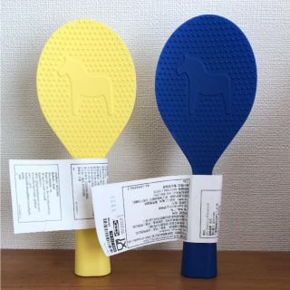 イケア(IKEA)のイケア しゃもじ イエロー ブルー セット エーゲンドムリグ(収納/キッチン雑貨)