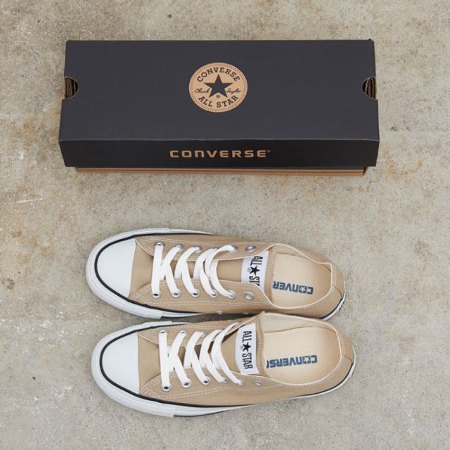 CONVERSE(コンバース)の【CONVERSE】キャンバスオールスターカラーズOX スニーカーベージュ レディースの靴/シューズ(スニーカー)の商品写真