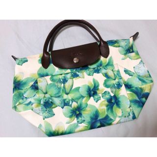 ロンシャン(LONGCHAMP)のロンシャン　花柄トート(トートバッグ)