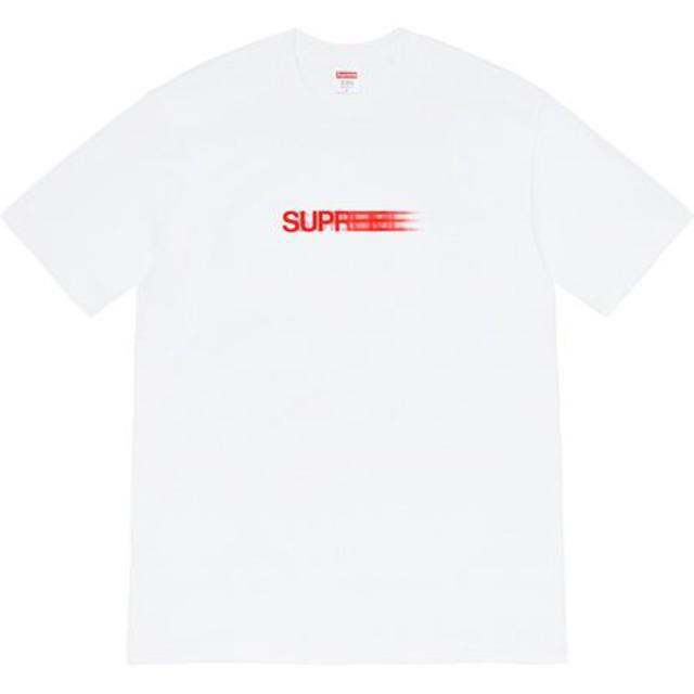 【白S 高評価 翌日発送】 Supreme Motion Logo Tee