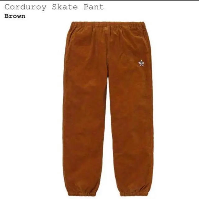 supreme corduroy skate pant brown XLパンツ