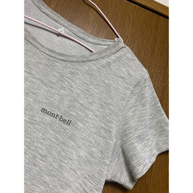 mont bell(モンベル)のmont-bell モンベル　ライト　グレー　Tシャツ レディースのトップス(Tシャツ(半袖/袖なし))の商品写真