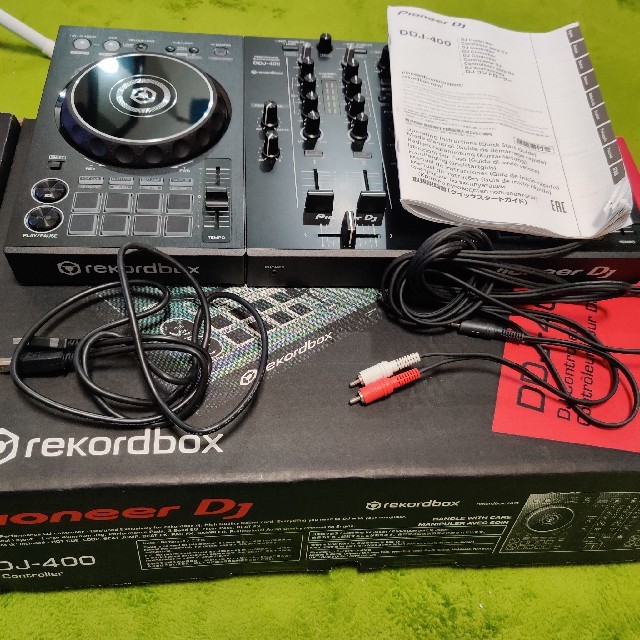 Pioneer(パイオニア)の値下げ！DDJ-400 Pioneer DJ　ヘッドホンATH-PRO5X付 楽器のDJ機器(PCDJ)の商品写真