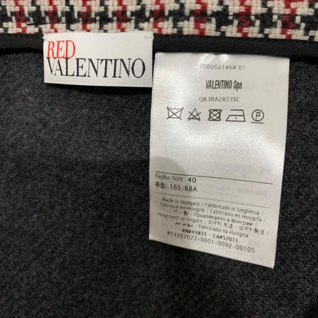 RED VALENTINO(レッドヴァレンティノ)のRED  VALENTINO ツイード　スカラップ　スカート レディースのスカート(ミニスカート)の商品写真