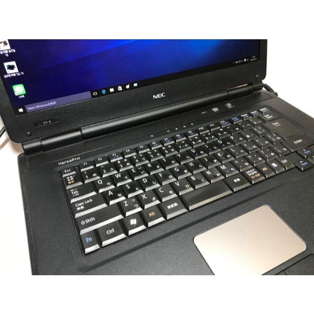 NEC(エヌイーシー)の【i3搭載】NEC /ノートパソコン/ブラック【安心モデル】 スマホ/家電/カメラのPC/タブレット(ノートPC)の商品写真