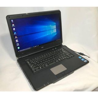 エヌイーシー(NEC)の【i3搭載】NEC /ノートパソコン/ブラック【安心モデル】(ノートPC)