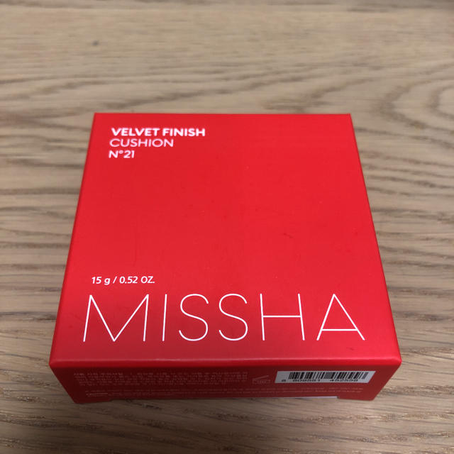 MISSHA(ミシャ)のミシャ ベルベットフィニッシュクッション 21号 コスメ/美容のベースメイク/化粧品(ファンデーション)の商品写真