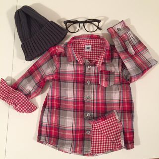 プチバトー(PETIT BATEAU)のダブルガーゼ シャツ 102cm(ブラウス)