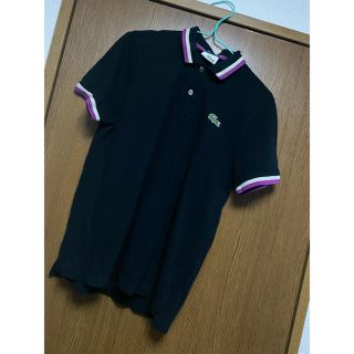 ラコステ(LACOSTE)のラコステ　黒　ポロシャツ　レディース　Lサイズ(ポロシャツ)