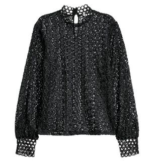 エイチアンドエム(H&M)のH&M✴️46レースブラウス(シャツ/ブラウス(長袖/七分))