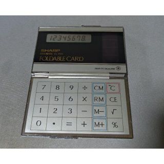 シャープ(SHARP)の【レトロ文具】カード型計算機(その他)