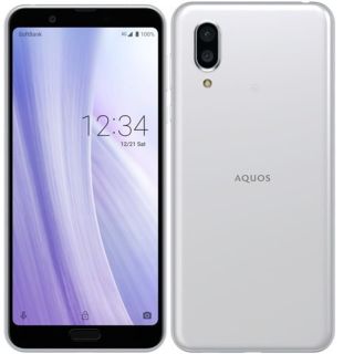 アクオス(AQUOS)のSHARP AQUOS sense3 plus ホワイト(スマートフォン本体)