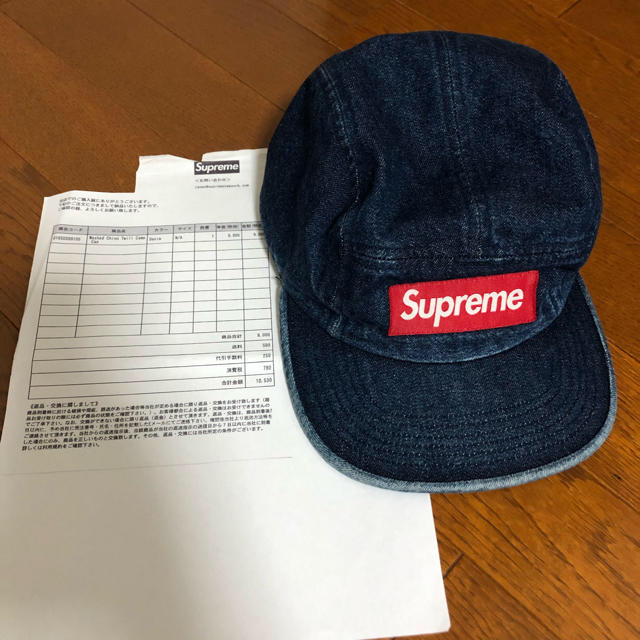 タイムセール！washed chino twill camp cap denim