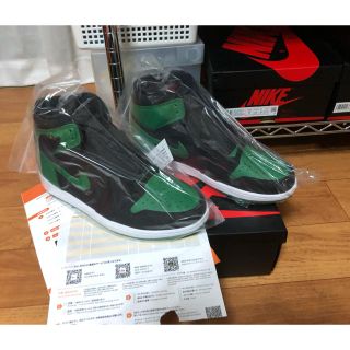 ナイキ(NIKE)のNike air Jordan1 pine green パイングリーン(スニーカー)