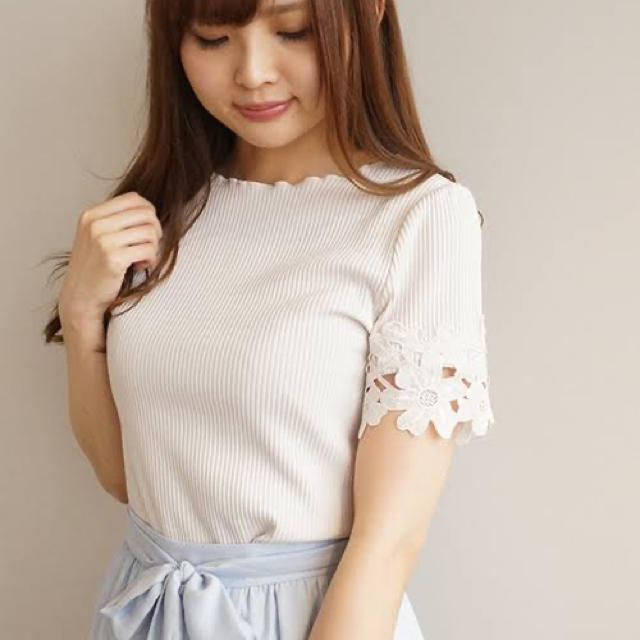 PROPORTION BODY DRESSING(プロポーションボディドレッシング)のプロポ♡リブニット レディースのトップス(Tシャツ(半袖/袖なし))の商品写真