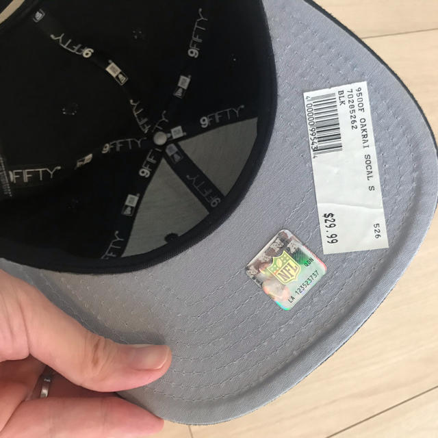 NEW ERA(ニューエラー)のOakland Raiders ビンテージ文字キャップ新品未使用 メンズの帽子(キャップ)の商品写真