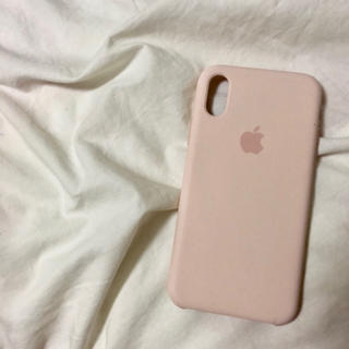 アップル(Apple)のアップル　シリコンiPhone x.xsケース　正規品　ピンク(iPhoneケース)