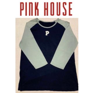 ピンクハウス(PINK HOUSE)のPINK HOUSE ピンクハウス プリントトップス　L(シャツ/ブラウス(長袖/七分))