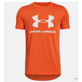 アンダーアーマー(UNDER ARMOUR)のTシャツ　半袖　オレンジ　アンダーアーマー  キッズ　レディース クルーネック(Tシャツ(半袖/袖なし))