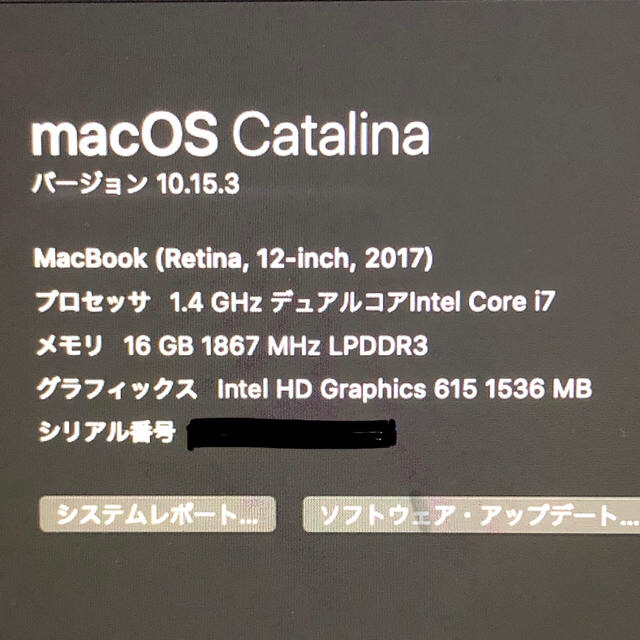 Macbook 12inch(2017) core i7/16G/256GB
