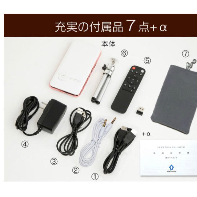 【限定割引中！】新品・未開封 モバイルプロジェクター　カべーニ スマホ/家電/カメラのテレビ/映像機器(プロジェクター)の商品写真