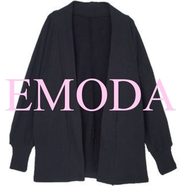 EMODA(エモダ)のEMODA  ノーカラーソフト裏毛CO レディースのジャケット/アウター(ノーカラージャケット)の商品写真