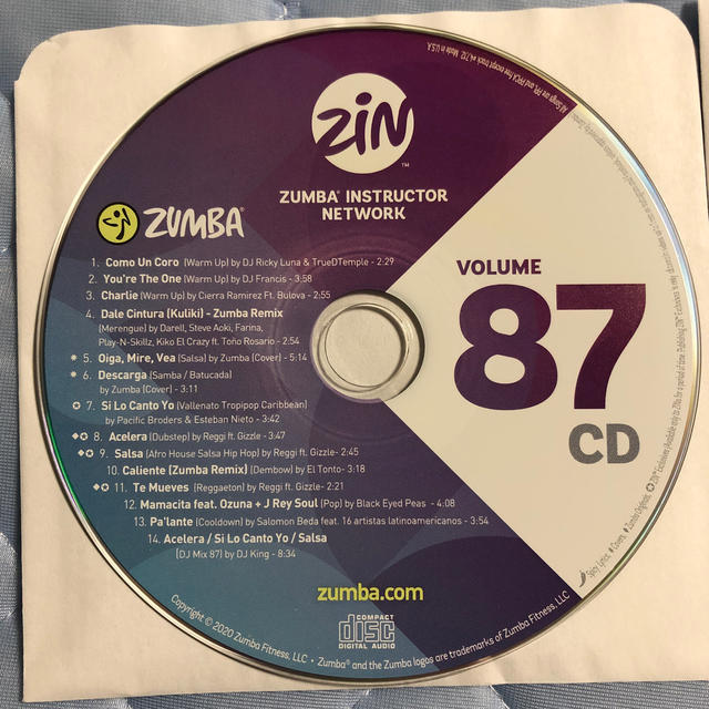 ズンバ　CD&DVD