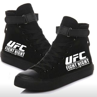 【超希少！年末特価！】UFC ハイカットスニーカー　シューズ　靴　黒　ブラック(スニーカー)