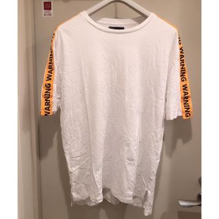 ベルシュカ(Bershka)のBershka Tシャツ 白 オレンジ XL(Tシャツ/カットソー(半袖/袖なし))