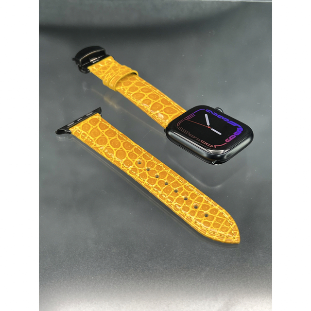 Apple Watch(アップルウォッチ)のリアルアリゲーターベルト アップルウォッチ　対応 レディースのファッション小物(腕時計)の商品写真