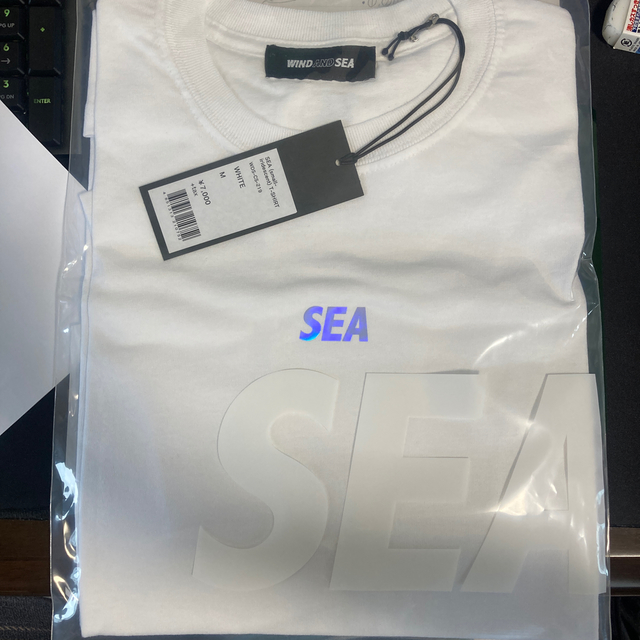 SEA - M wind and sea SMALL IRIDESCENT T-SHIRTの通販 by てりたま's ...