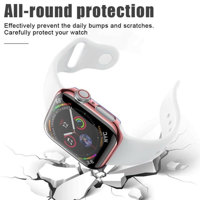 Apple Watch(アップルウォッチ)のApple Watch 4 5 6 SE 44mm ケース　カバー　ブラック　黒 メンズの時計(腕時計(デジタル))の商品写真