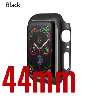 アップルウォッチ(Apple Watch)のApple Watch 4 5 6 SE 44mm ケース　カバー　ブラック　黒(腕時計(デジタル))
