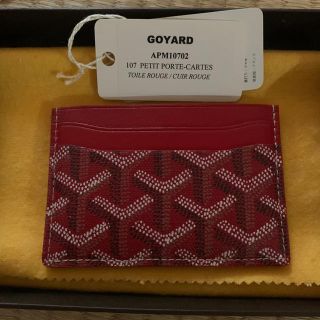 ゴヤール(GOYARD)の専用　ゴヤール　カードケース　レッド　美品(名刺入れ/定期入れ)