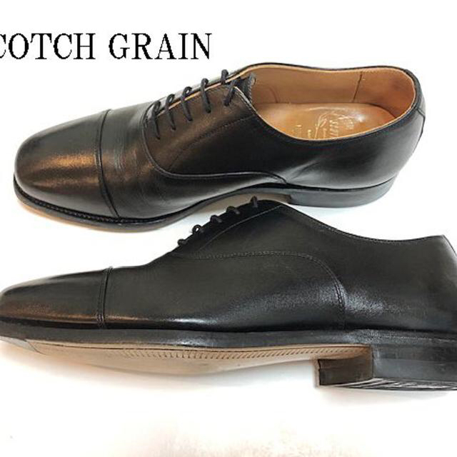 【美品】SCOTCH GRAIN スコッチグレイン 黒 ビジネスシューズ 25 メンズの靴/シューズ(ドレス/ビジネス)の商品写真