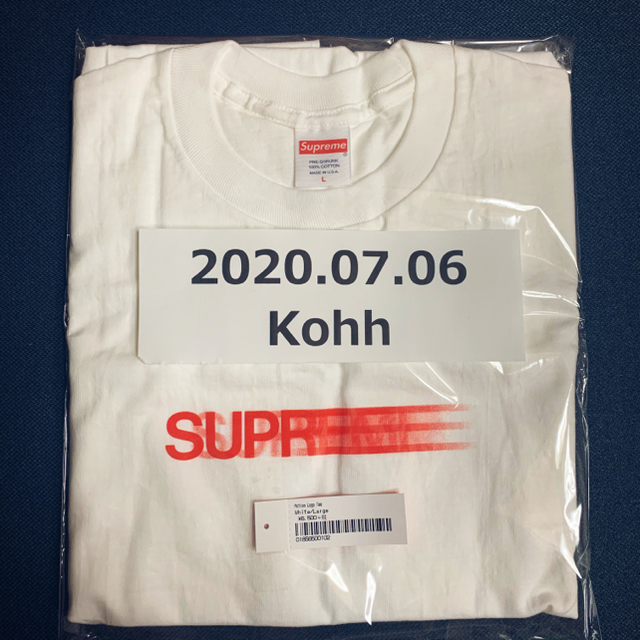 Supreme(シュプリーム)のSupreme Motion Logo Tee White Large メンズのトップス(Tシャツ/カットソー(半袖/袖なし))の商品写真