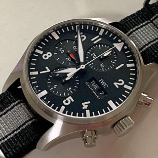 インターナショナルウォッチカンパニー(IWC)のIWCパイロットクロノグラフ Ref IW377709 極美品(腕時計(アナログ))