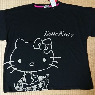 キティ ブラック Tシャツ 半袖(Tシャツ(半袖/袖なし))