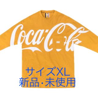 シュプリーム(Supreme)のKith × Coca-Cola LS Quinn Tee-Yellow（XL）(Tシャツ/カットソー(七分/長袖))