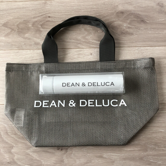 DEAN & DELUCA  メッシュ　トートバッグ　　シルバー　Sサイズ