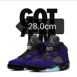 ナイキ(NIKE)の28.0cm ジョーダン5 Jordan 5 Purple Grape(スニーカー)