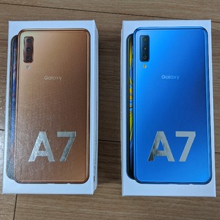 ギャラクシー(Galaxy)のGalaxy A7 gold blue 2個セット(スマートフォン本体)