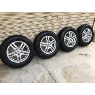 ダンロップ(DUNLOP)のテリオスキッドに使用していた社外品のアルミホイールです！　175／80／R15(タイヤ・ホイールセット)