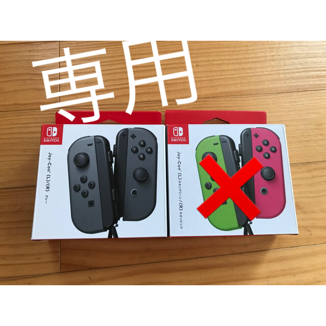 Nintendo Switch(ニンテンドースイッチ)のジョイコン空箱　　グレー単品 エンタメ/ホビーのゲームソフト/ゲーム機本体(家庭用ゲーム機本体)の商品写真