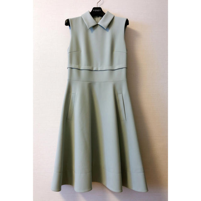 FOXEY フォクシー 襟付きワンピース 美品 library.smpn5yogyakarta.sch.id